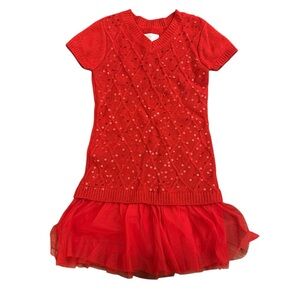 Girls red dress size 6